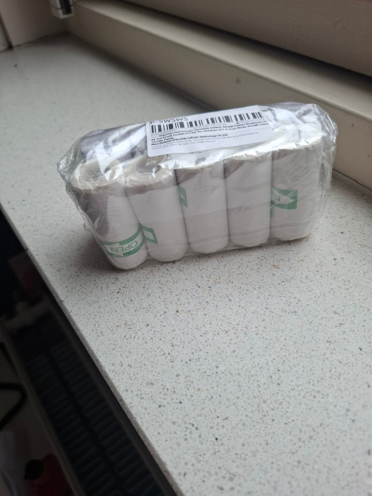 Thermisch papier voor mini printer - 6 rollen, Ophalen of Verzenden, Nieuw, Overige typen