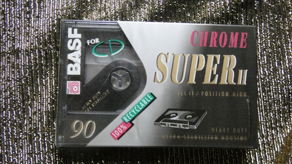 1x BASF CHROME SUPER II-90. NIEUW in Folie!1995., Cd's en Dvd's, Ophalen, Overige genres, 1 bandje, Nieuw in verpakking