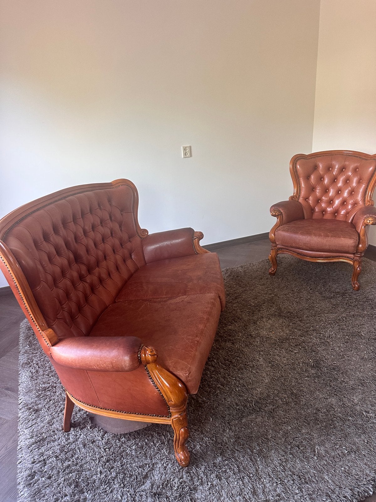 Prachtige Chesterfield bankstel in barokstijl, Ophalen