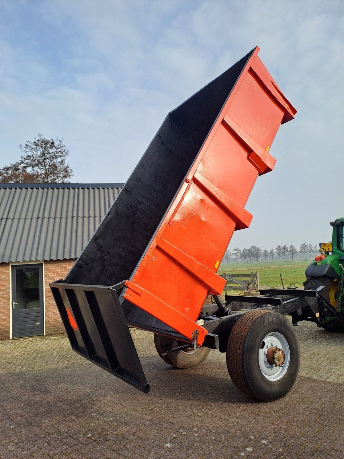 Kipper, kieper, dumper, transportwagen, Ophalen, Transport