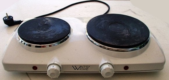 Kookplaats 2 pits elektrisch Wats Home, Witgoed en Apparatuur, Kookplaten, Gebruikt, 3 kookzones of minder, Ophalen of Verzenden