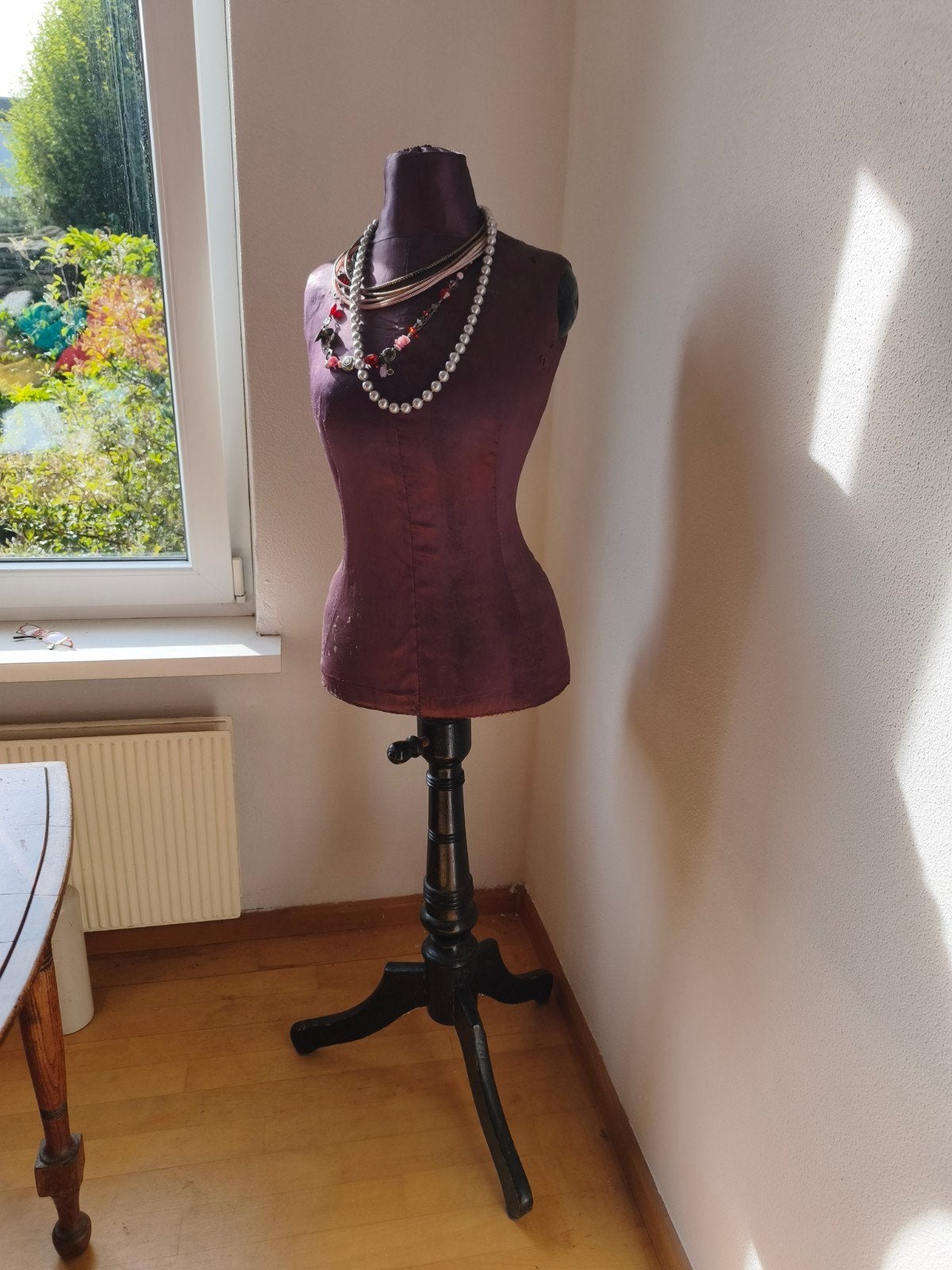Vintage Paspop / Buste - Paars, Ophalen, Vintage, Gebruikt, Paars