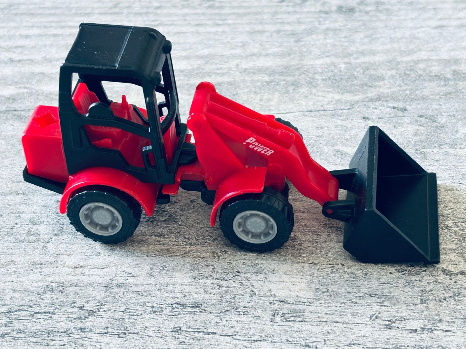 Rode speelgoed shovel 'Power'klein model, Ophalen of Verzenden, Gebruikt