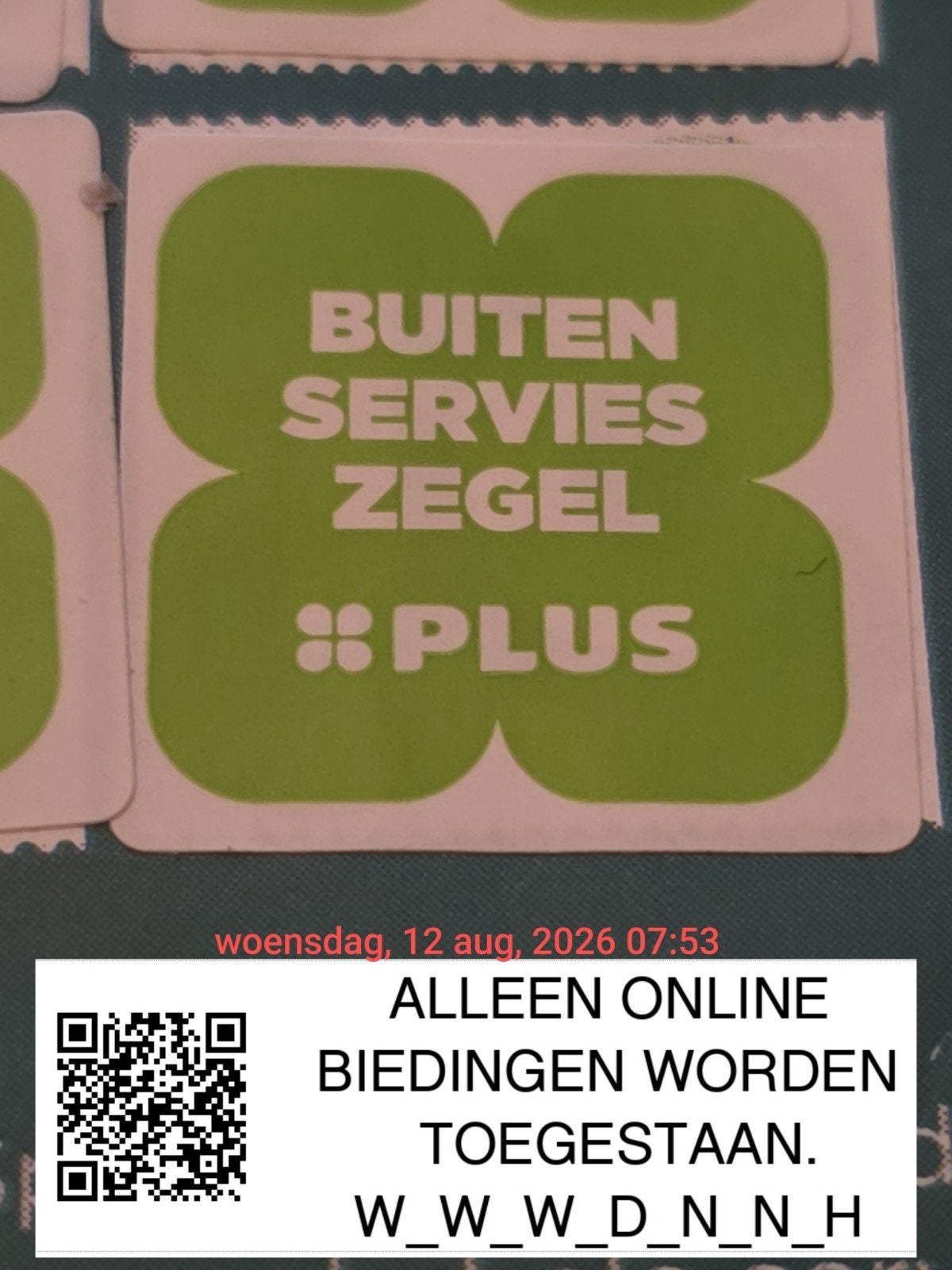 ♻️ plus supermarkt buiten servies zegels ( offline)