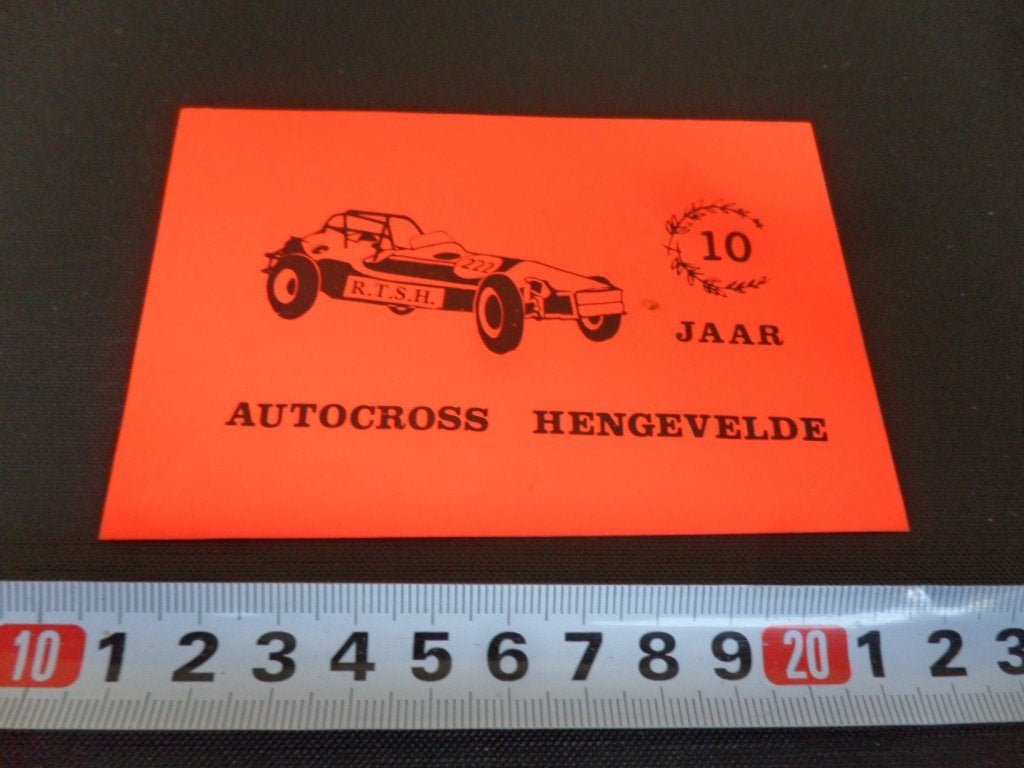 sticker Autocross Hengevelde 10 jaar *, Ophalen, Zo goed als nieuw