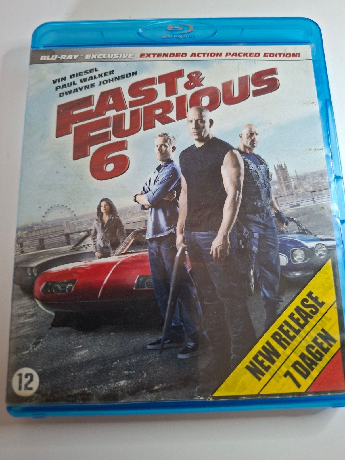 Fast & Furious 6 Blu-ray ex rental zeer goede staat, Inclusief extra's, Film, Actie, Ophalen of Verzenden