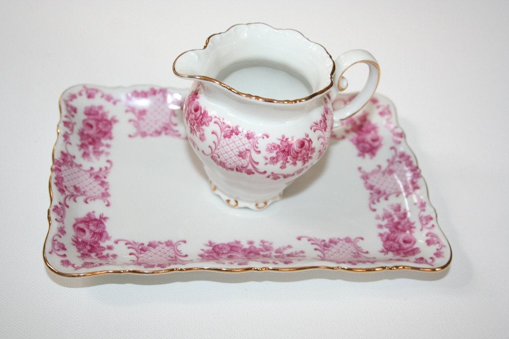 Schaaltje en melkkan porselein Seltman weiden Theresia, Antiek en Kunst, Ophalen of Verzenden