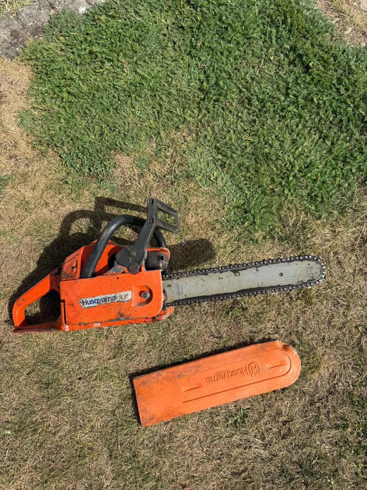Husqvarna kettingzaag, Ophalen, Gebruikt, Benzine
