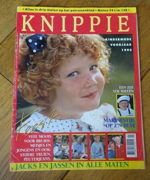 Knippie nr. 1 voorjaar 1992 ook baby - maat 74 t/m 158, Hobby en Vrije tijd, Kledingpatronen, Verzenden, Zo goed als nieuw, Kind