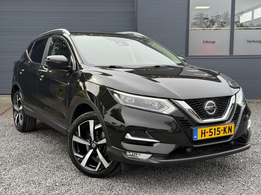 Nissan Qashqai 1.3 DIG-T Tekna + 2e Eigenaar,Pano,Navi,Camer, Auto's, Voorwielaandrijving, 687 kg, Gebruikt, Euro 6