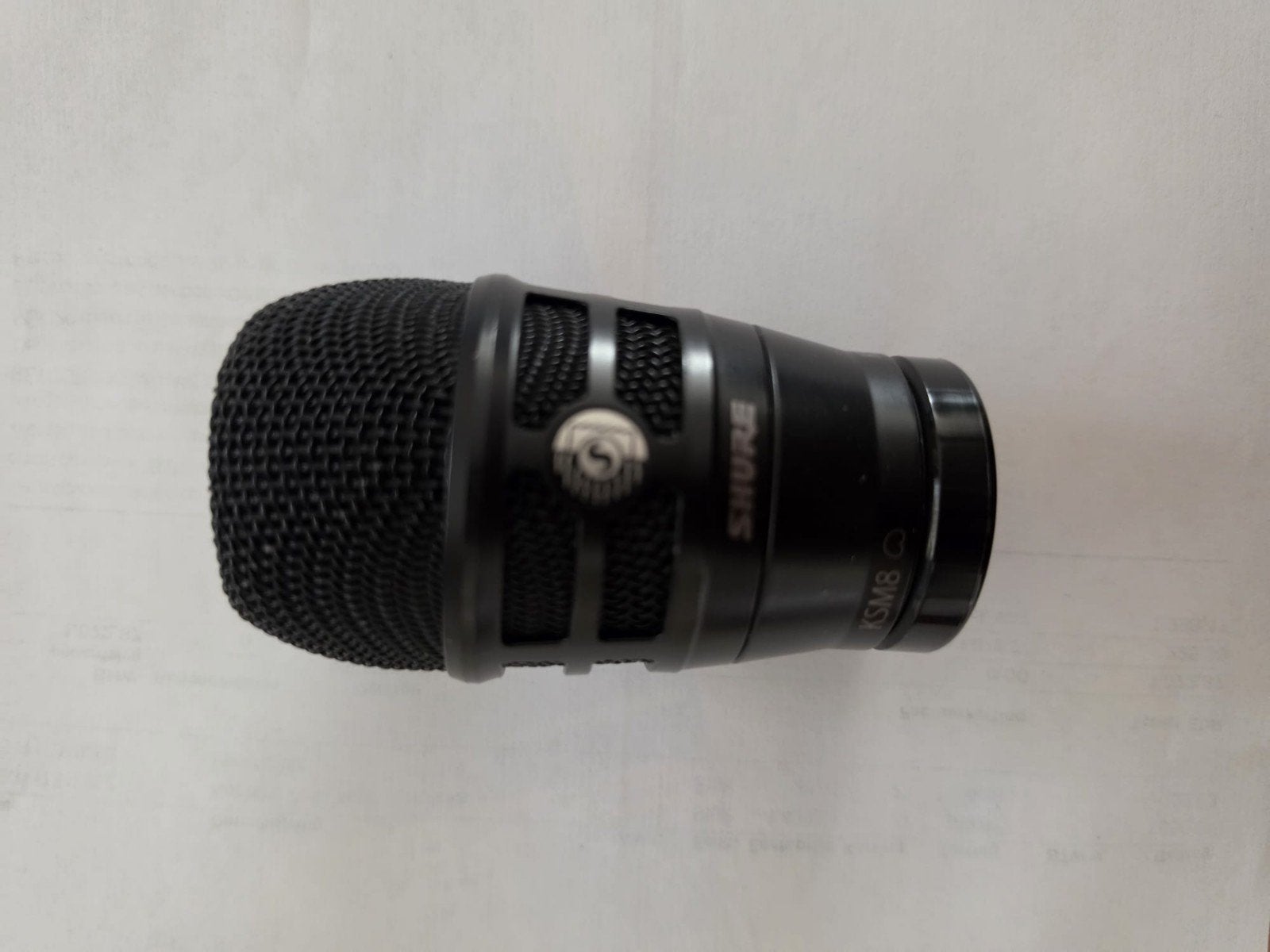 Shure KSM8 Draadloze Microfoon Capsule Zwart, Ophalen of Verzenden, Zo goed als nieuw, Zangmicrofoon, Draadloos