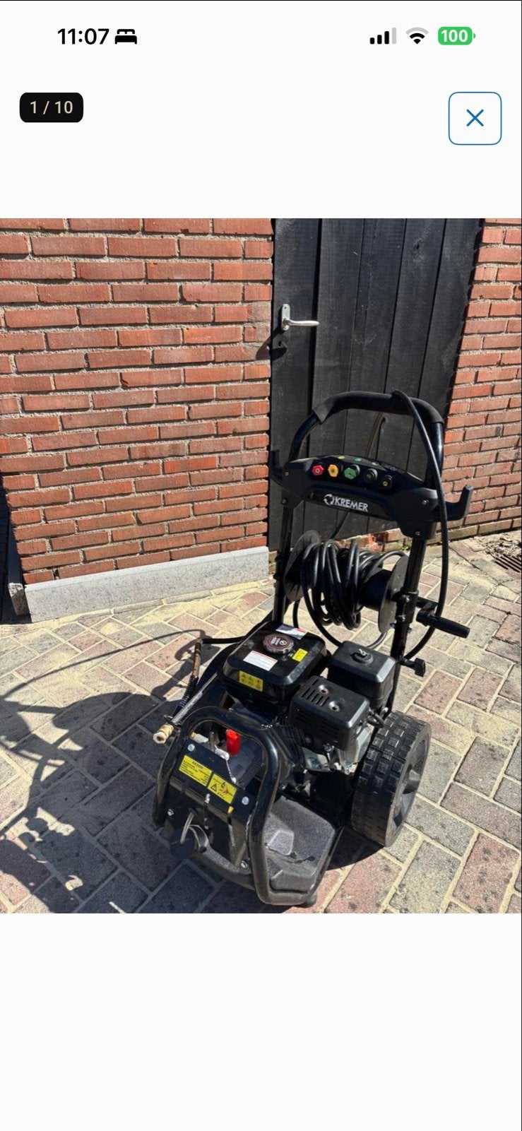 Kremer KR200H Benzine Hogedrukreiniger, Ophalen of Verzenden, Nieuw, Benzine