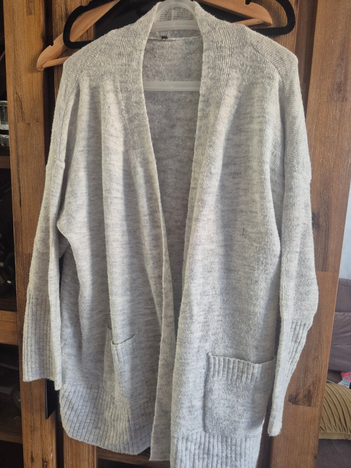 Grijs vest maat L, Ophalen, Maat 42/44 (L), Onbekend, Grijs