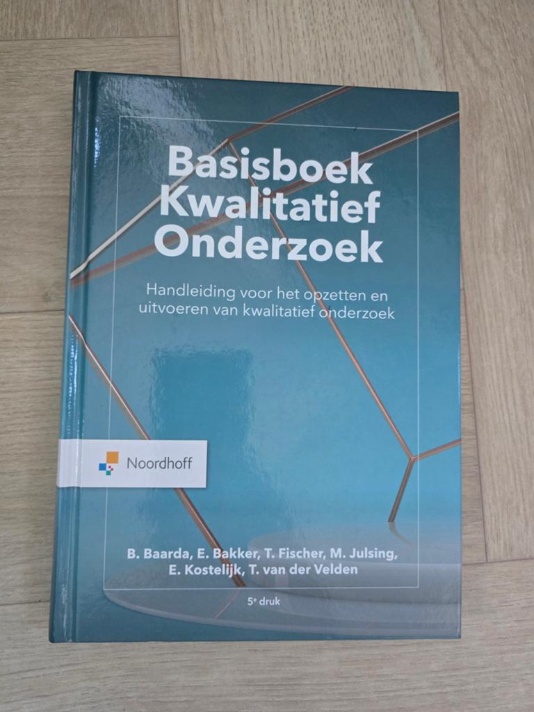 Basisboek Kwalitatief Onderzoek - 5e druk, Ophalen of Verzenden, Zo goed als nieuw