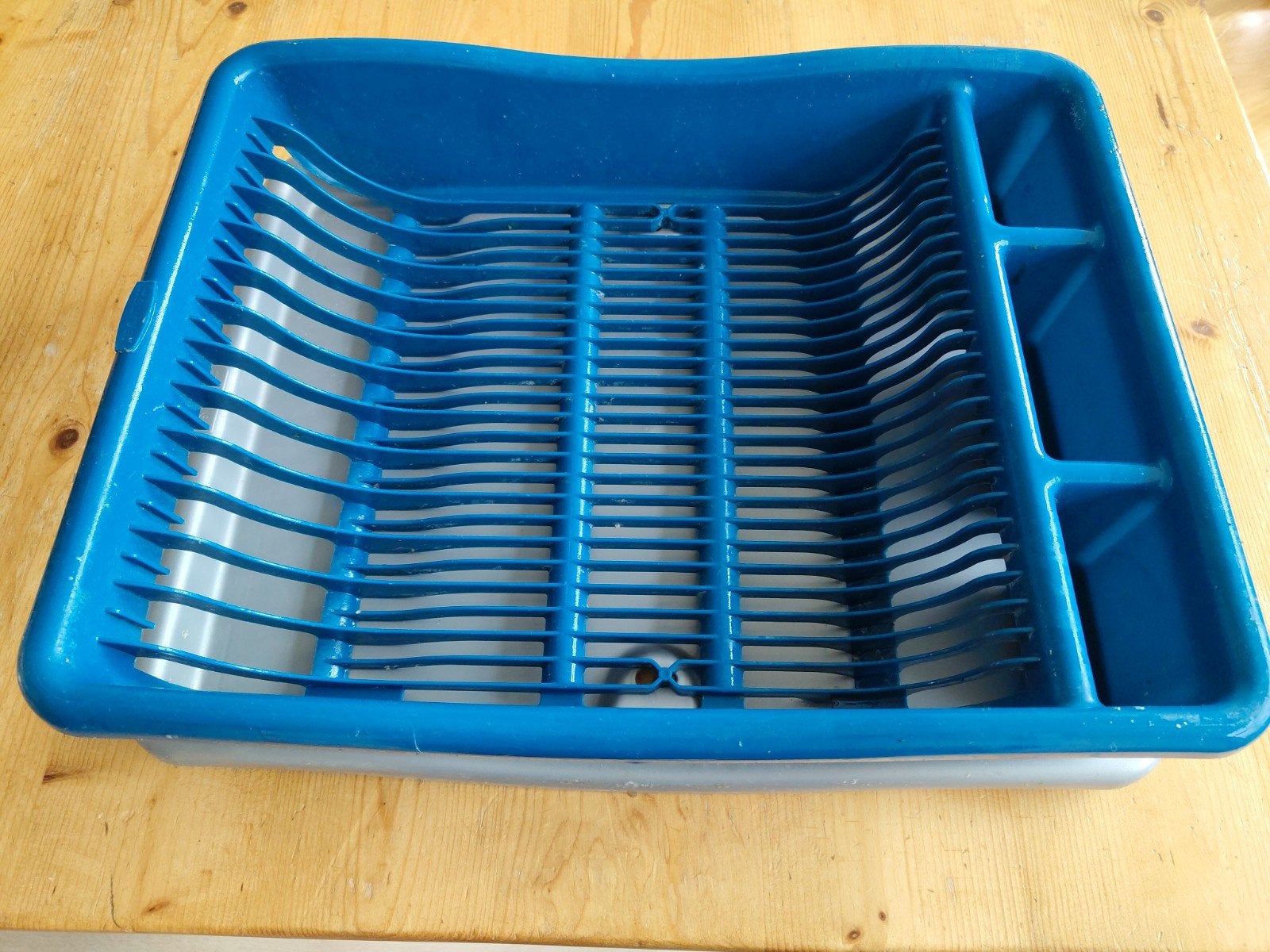 Blauw afdruiprek met lekbak, Bordenrek, Kunststof, Ophalen of Verzenden, Overige merken