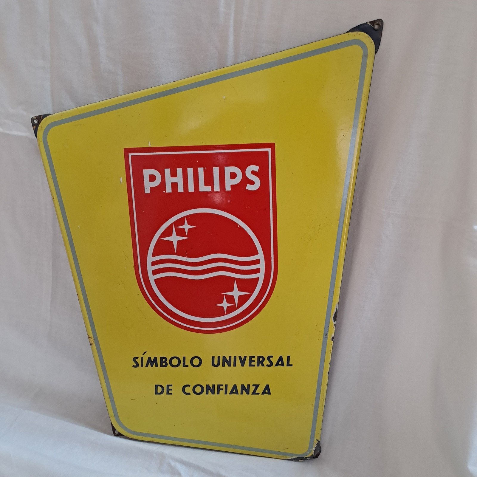 philips emaille reclamebord Langcat Holland, Ophalen of Verzenden