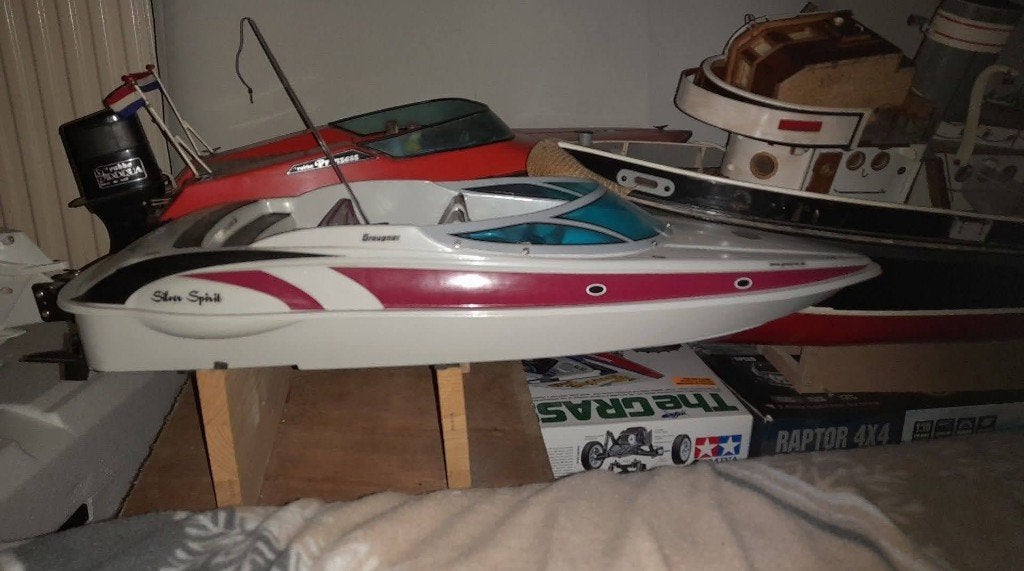 Prachtige Orginele RC  Graupner Silver Spirit Speedboot, Ophalen, Zo goed als nieuw, Groter dan 1:32, Overige merken