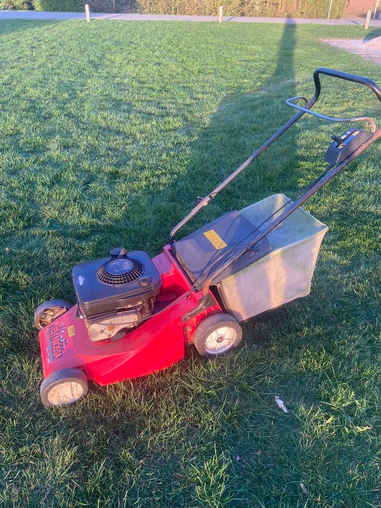 Opknapper grasmaaier, Tuin en Terras, Grasmaaiers, Ophalen, Cirkelmaaier, Gebruikt, Opvangzak