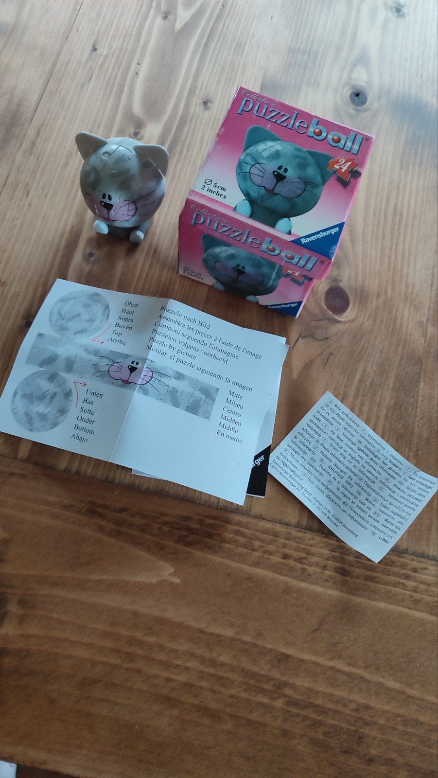 Ravensburger Puzzleball Kat 24 stukjes, Ophalen of Verzenden, 10 tot 50 stukjes, Gebruikt, 4 tot 6 jaar