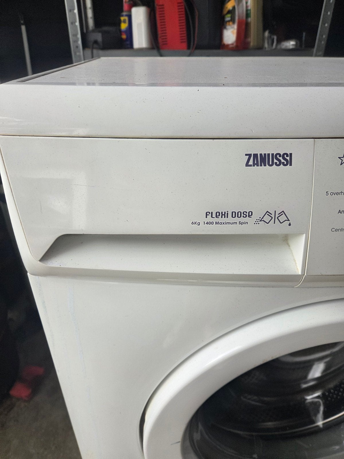 Zanussi Voorlader Wasmachine 6kg 1400 toeren, Ophalen, Gebruikt, Voorlader, 85 tot 90 cm