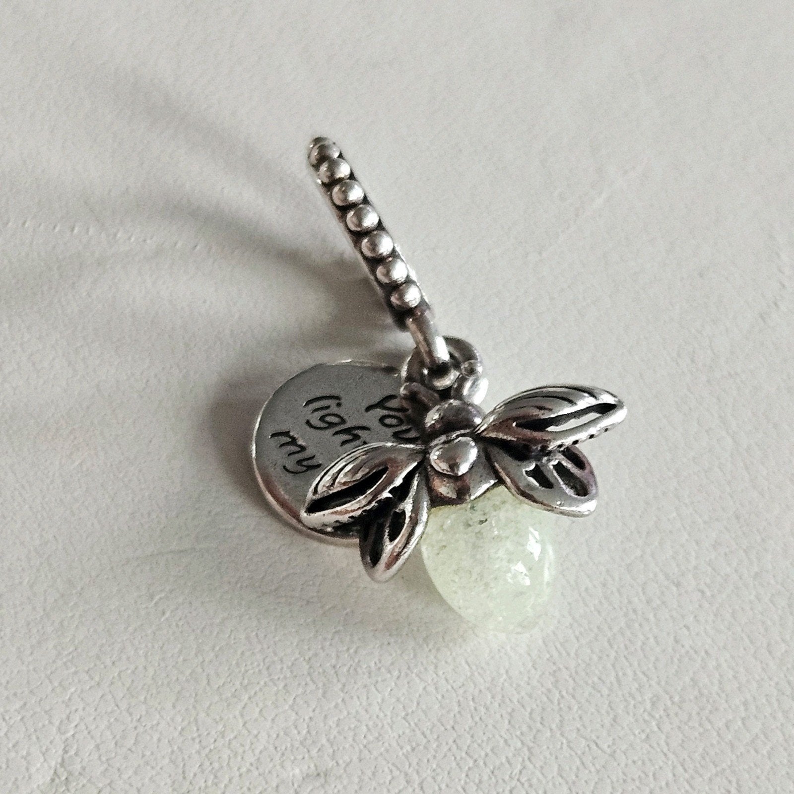 Pandora Vuurvliegje, Sieraden, Tassen en Uiterlijk, Bedels, Ophalen of Verzenden, Zo goed als nieuw, Zilver, Pandora