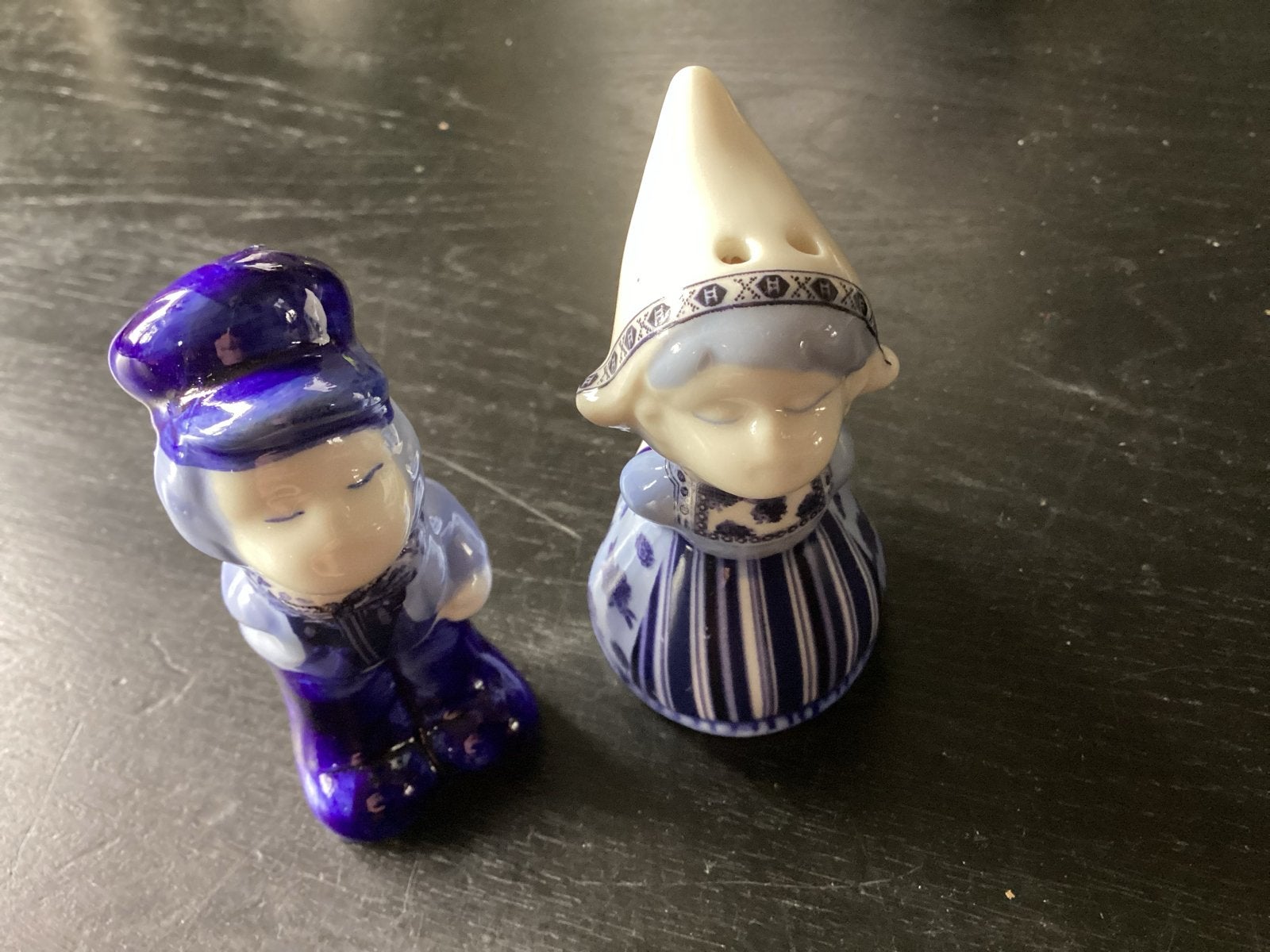 Vintage Delfts blauw peper en zout stelletje, Ophalen of Verzenden