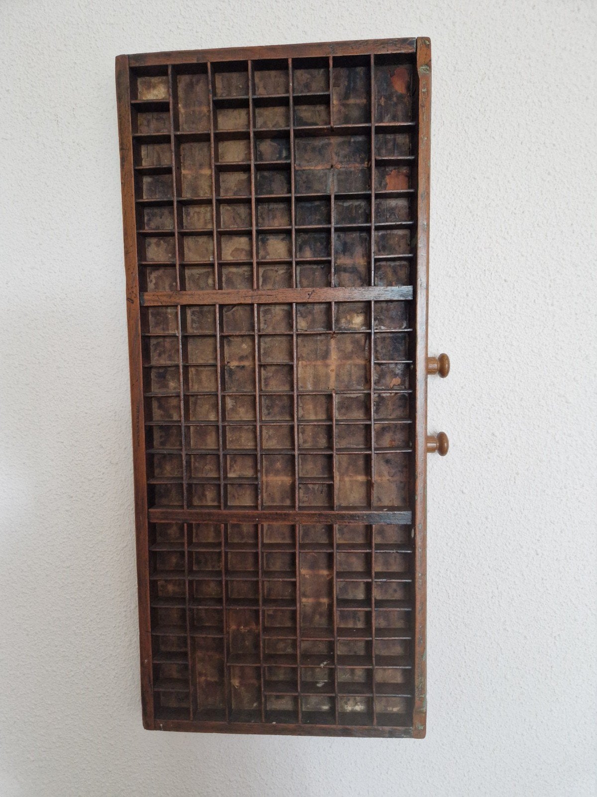 Antieke letterbak eiken, Ophalen