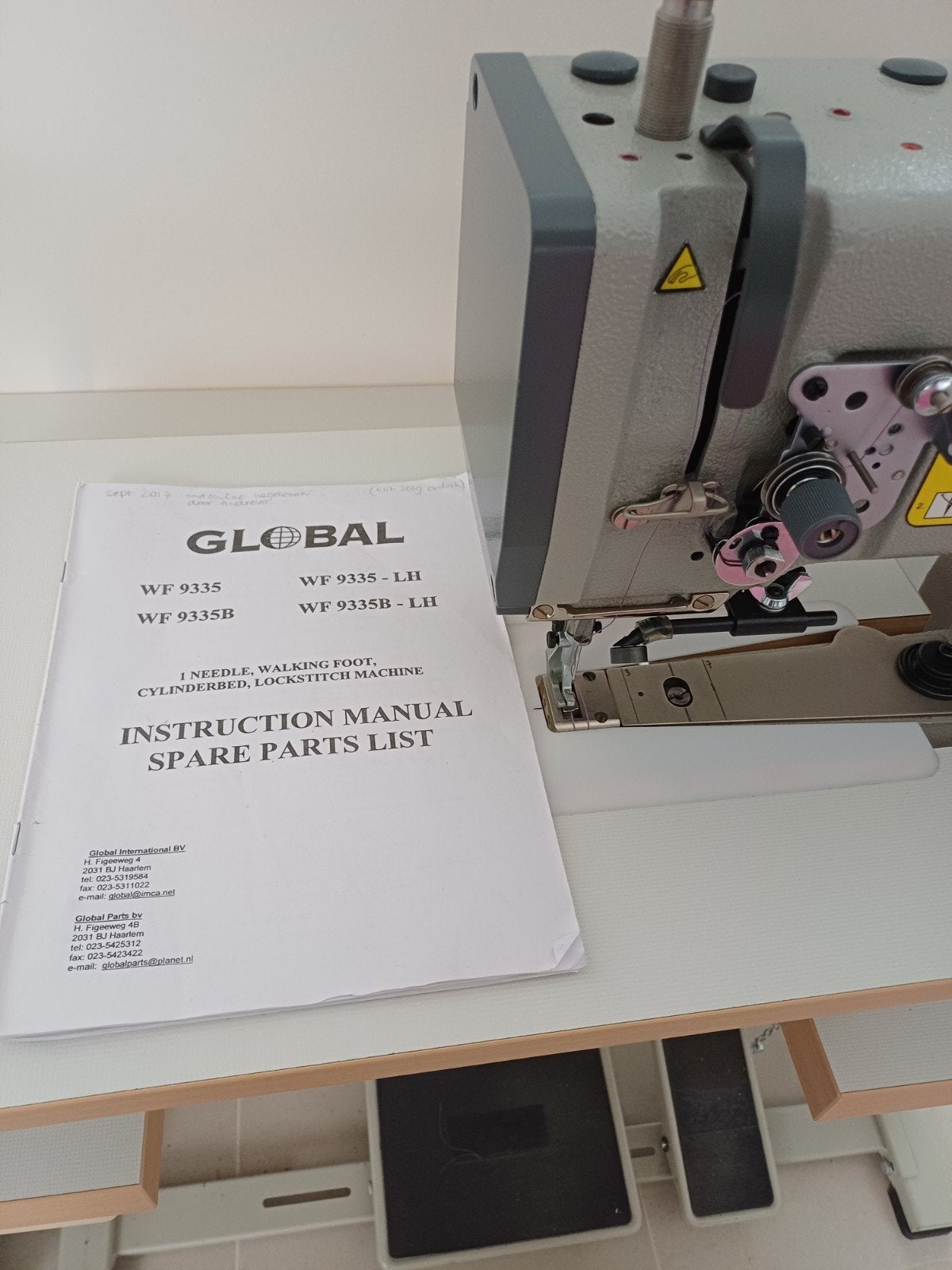 Industrie naaimachine GOBAL voor leer en schalmmachine, Ophalen, Gebruikt, Naaimachine, Overige merken