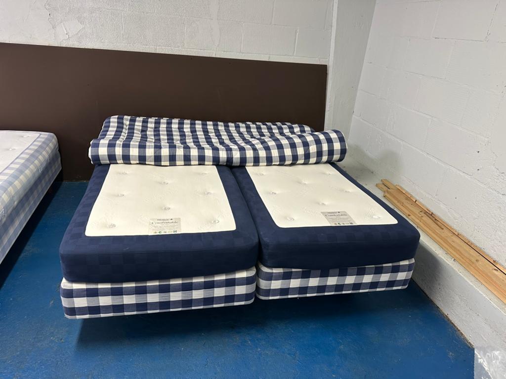 Hästens vlak en elektrische boxspring-180x210-enorme korting, 210 cm, Tweepersoons, Ophalen of Verzenden, Zo goed als nieuw