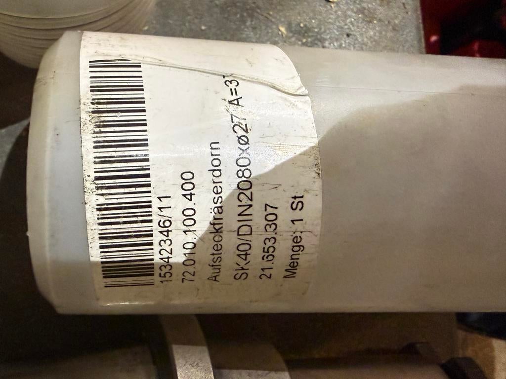 WTE SK40/DIN2080xØ27 A=31 Opsteekfräsdorn, Doe-het-zelf en Verbouw, Gereedschap | Freesmachines, Ophalen, Nieuw, Elektrisch, Overige soorten