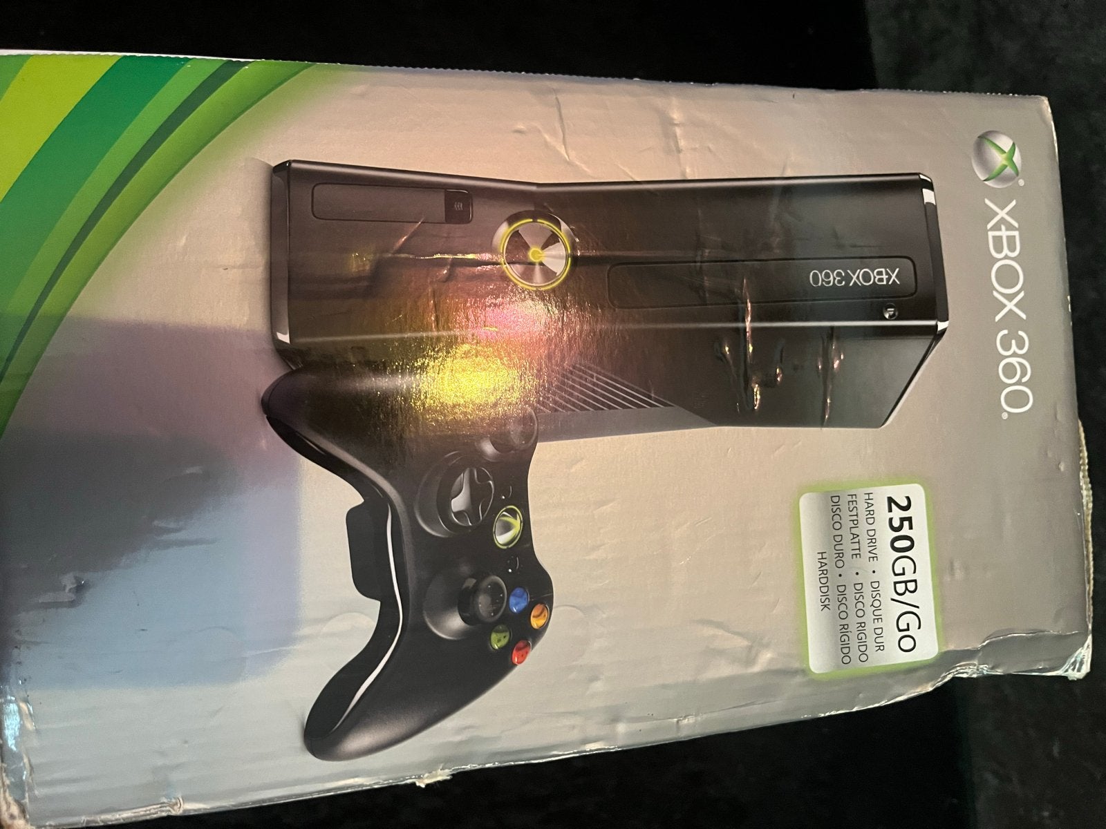 Xbox 360 250GB met games en accessoires, Gebruikt, 2 spelers, Eén computer, Ophalen of Verzenden