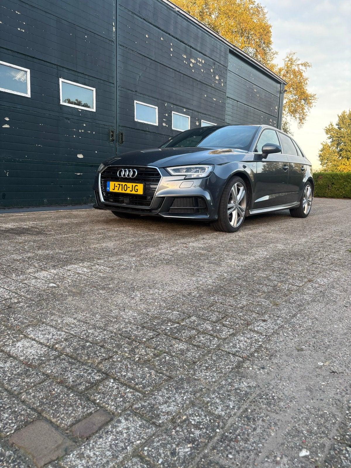 Audi A3 1.4 Tfsi 110KW SB S-tronic 2017 Grijs, Auto's, Zwart, 4 cilinders, Leder en Stof, 650 kg
