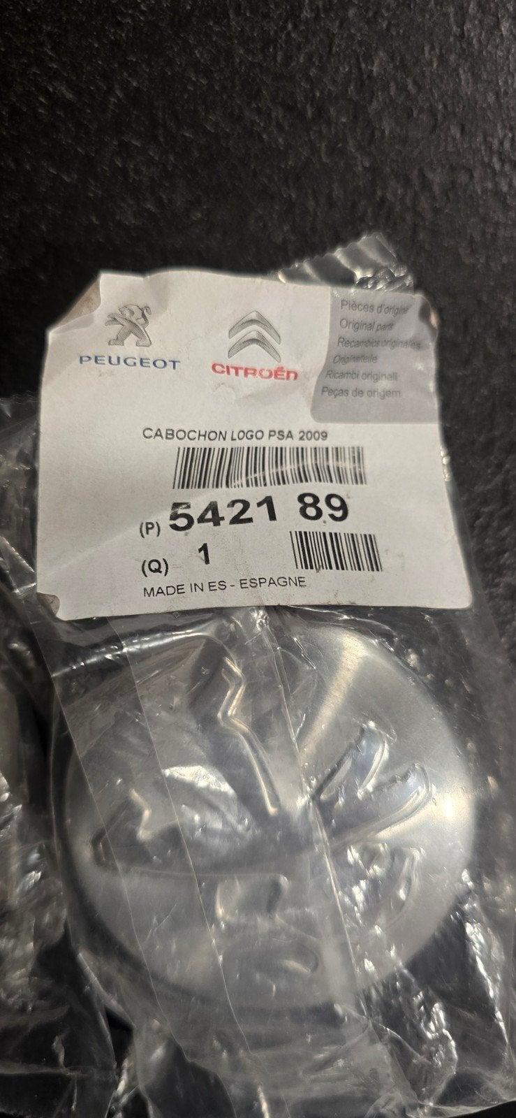 4x Peugeot Citroën Cabochon Logo PSA 2009 - Nieuw, Ophalen of Verzenden