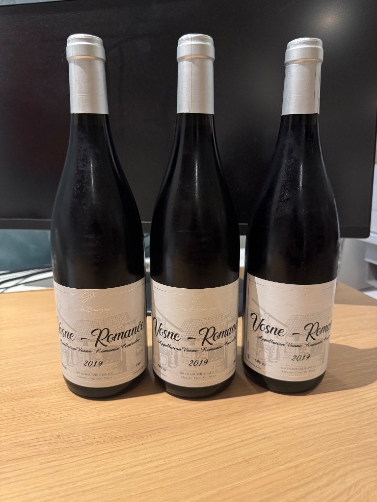 3 flessen Jean Claude Guyaux Vosne Romanee 2019, Ophalen, Nieuw, Frankrijk, Rode wijn
