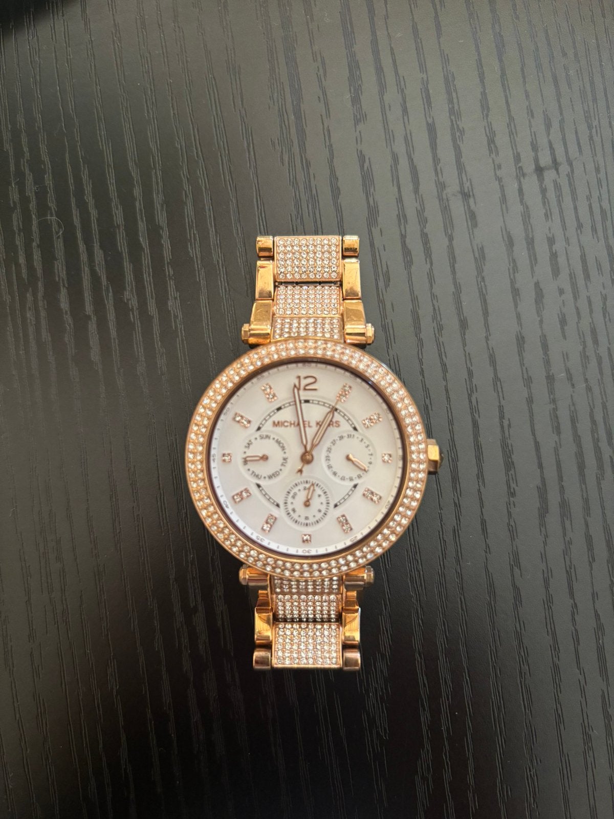 Michael Kors rose gold horloge, Ophalen of Verzenden, Zo goed als nieuw, Staal, Overige merken