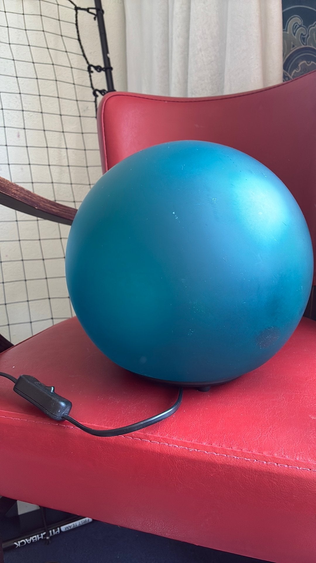 Blauwe lamp, Blauw, Gebruikt, Ophalen of Verzenden, 21 cm