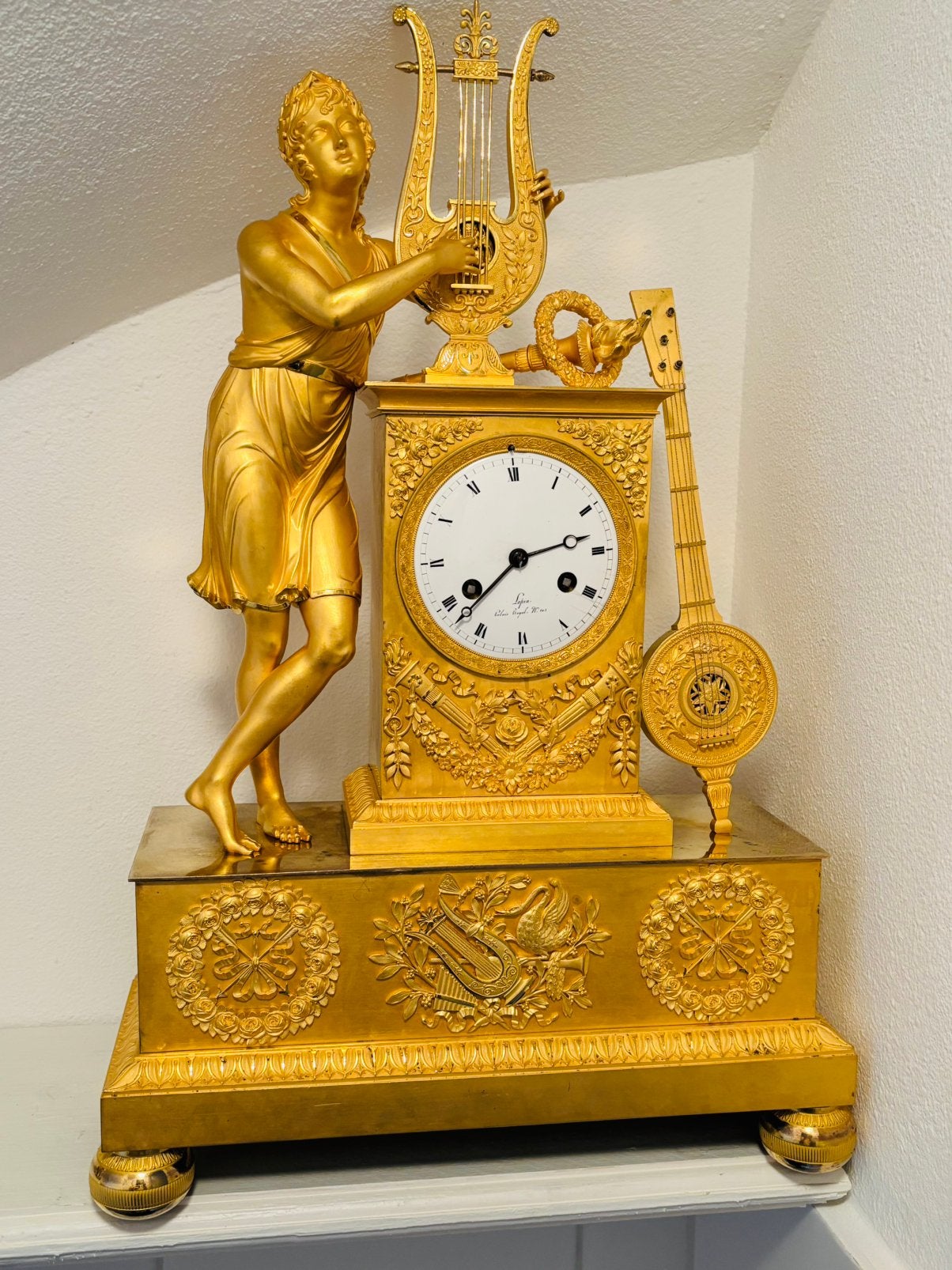 Empire brons verguld, Ophalen of Verzenden