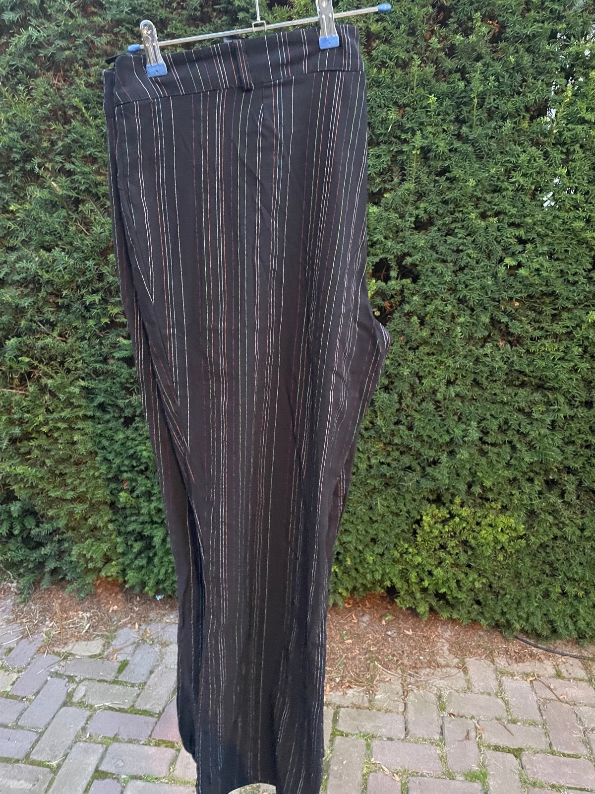 M&S Mode Broek met Strepen  maat 54, Kleding | Dames, Zwart, Maat 46/48 (XL) of groter, Ophalen of Verzenden, Lang