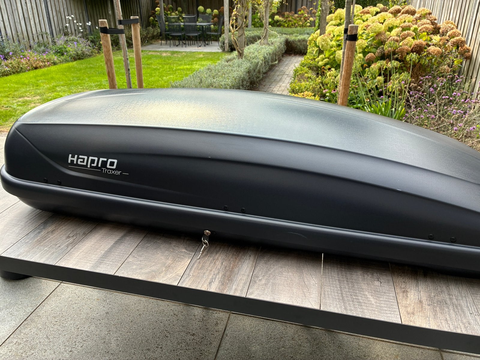 TE KOOP: Hapro Traxer 6.6 PF Dakkoffer Antraciet, Auto diversen, Ophalen, Zo goed als nieuw