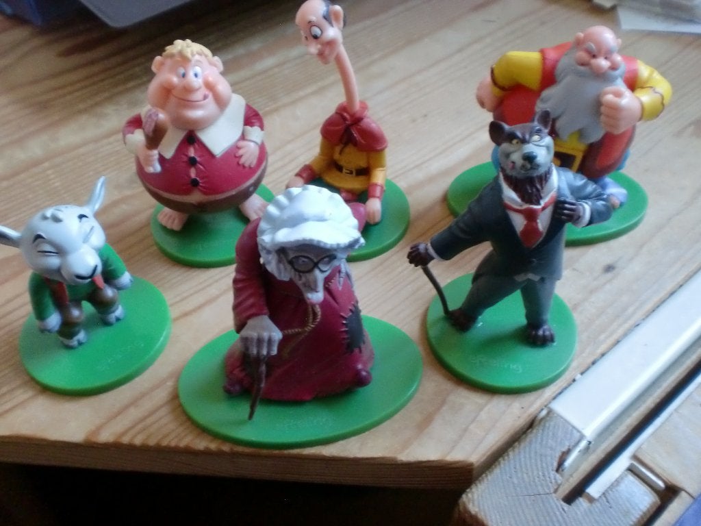 6 Efteling poppetjes, Verzamelen, Verzenden, Zo goed als nieuw, Beeldje of Poppetje