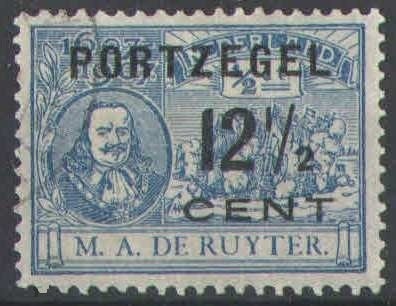 Nederland Port 39 gestempeld Michiel de Ruyter 1907, Ophalen of Verzenden, T/m 1940, Gestempeld