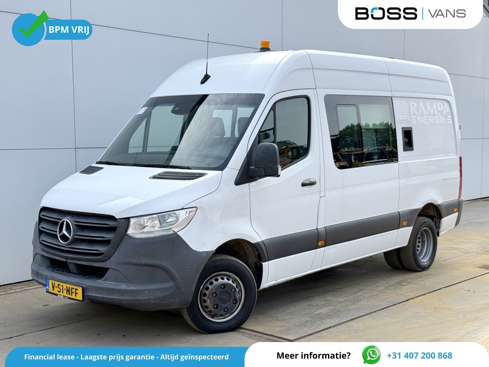 Mercedes-Benz Sprinter 514 2.2 CDI L2H2 Dubbele Cabine DoKa, Auto's, Bestelauto's, Bedrijf, Te koop, ABS, Achteruitrijcamera, Airconditioning