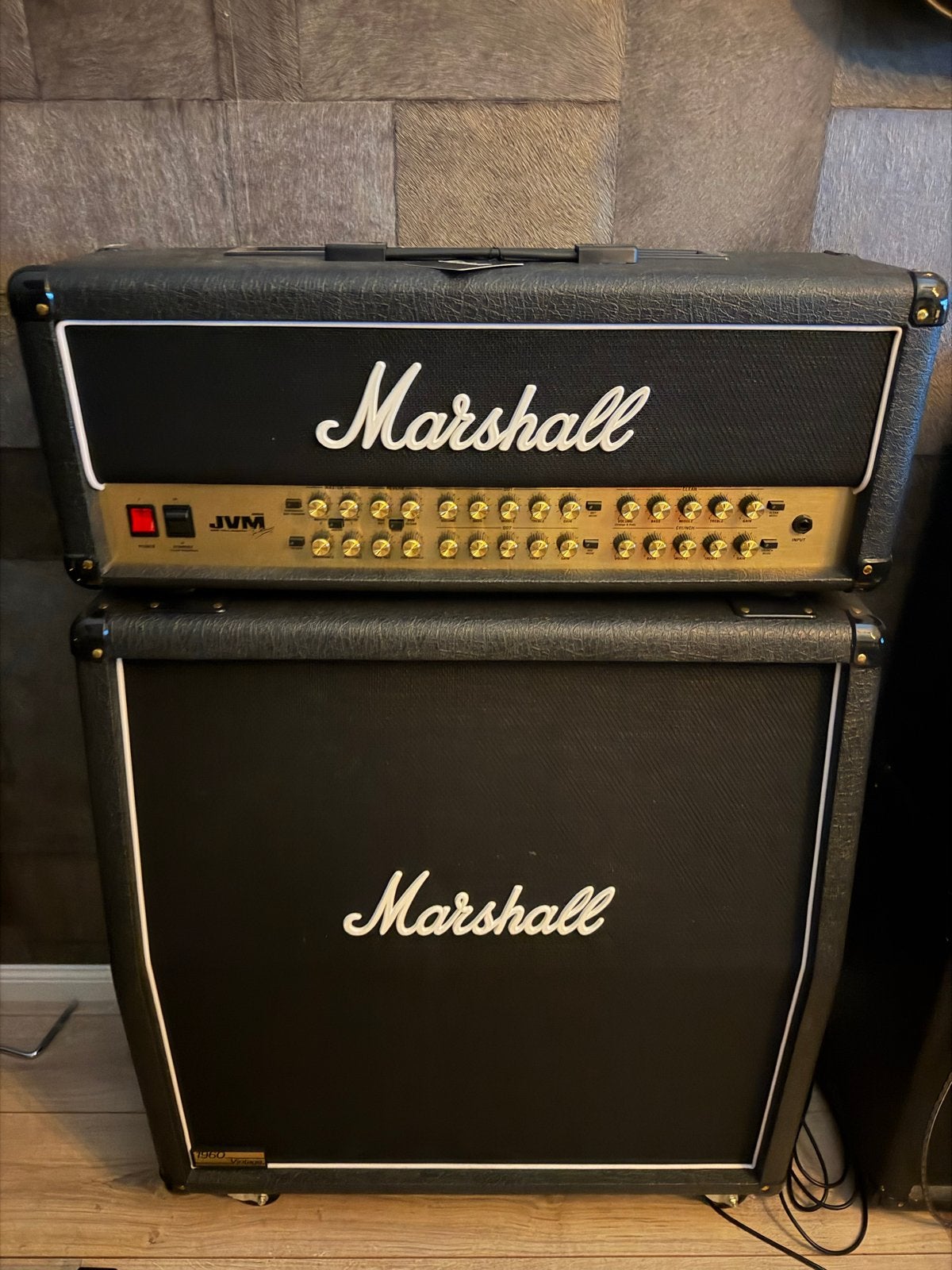 Marshall JVM 410H 100W Valve Amplifier met Cabinet, Ophalen, Zo goed als nieuw, Gitaar, 100 watt of meer