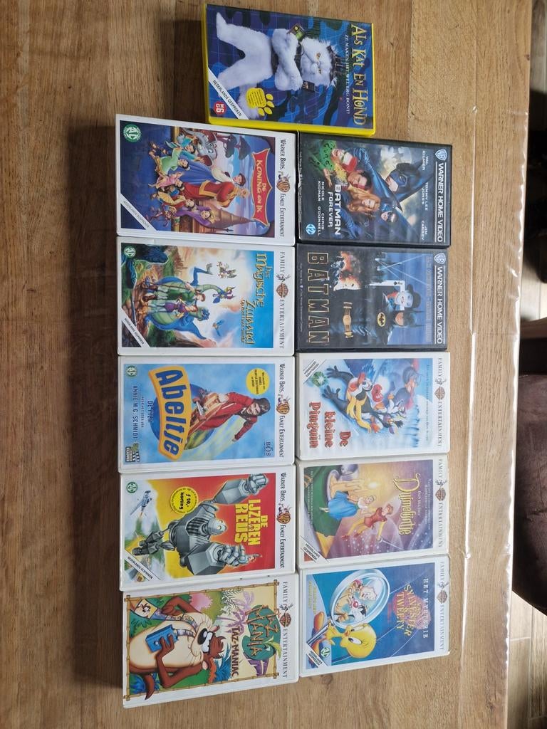 11 Warner Bros. VHS banden met Nederlandse ondertiteling, Alle leeftijden, Ophalen of Verzenden, Gebruikt