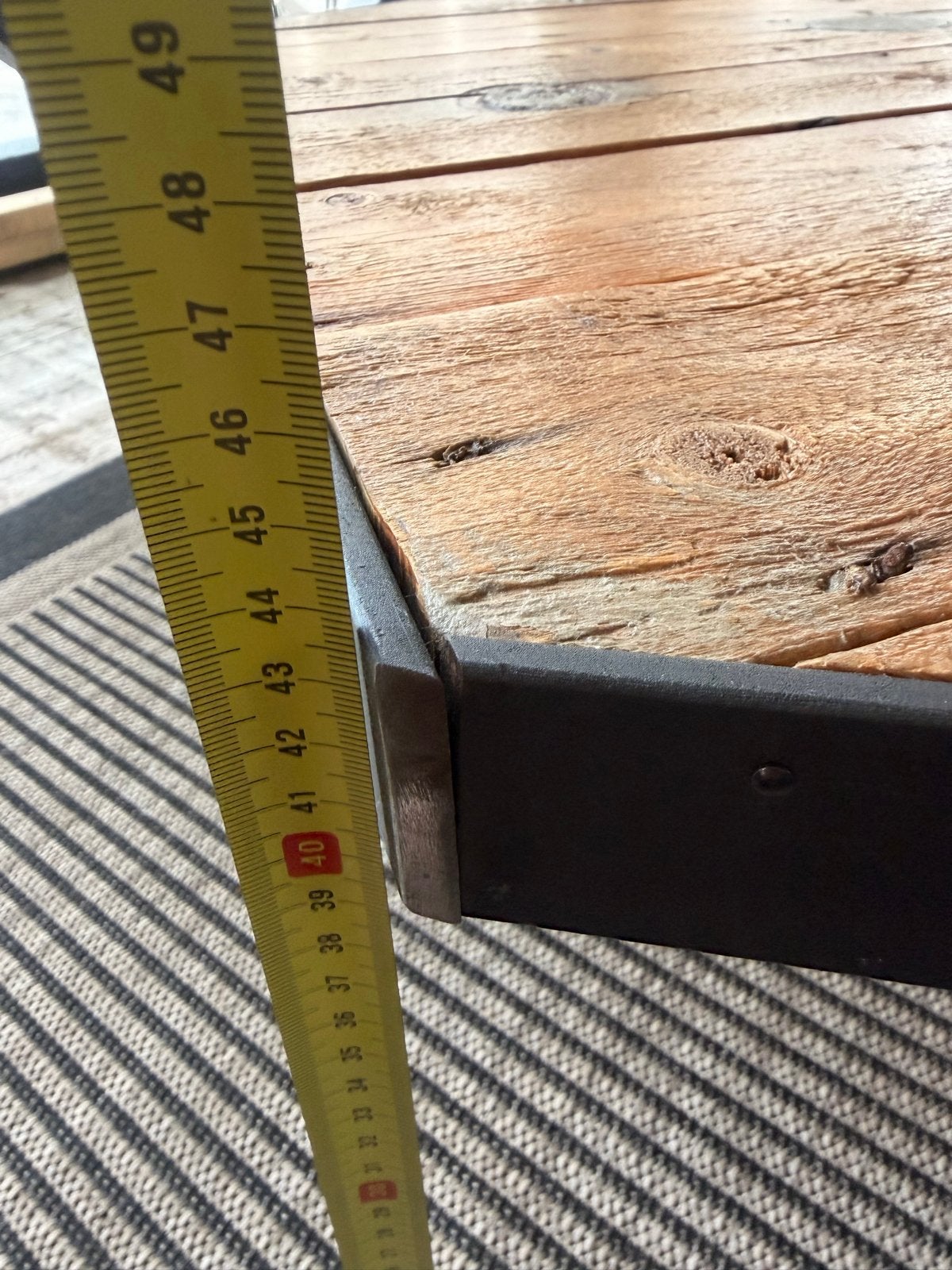 Unieke zeshoekige salontafel van een haspel, Ophalen, Gebruikt, 100 tot 150 cm, Overige vormen