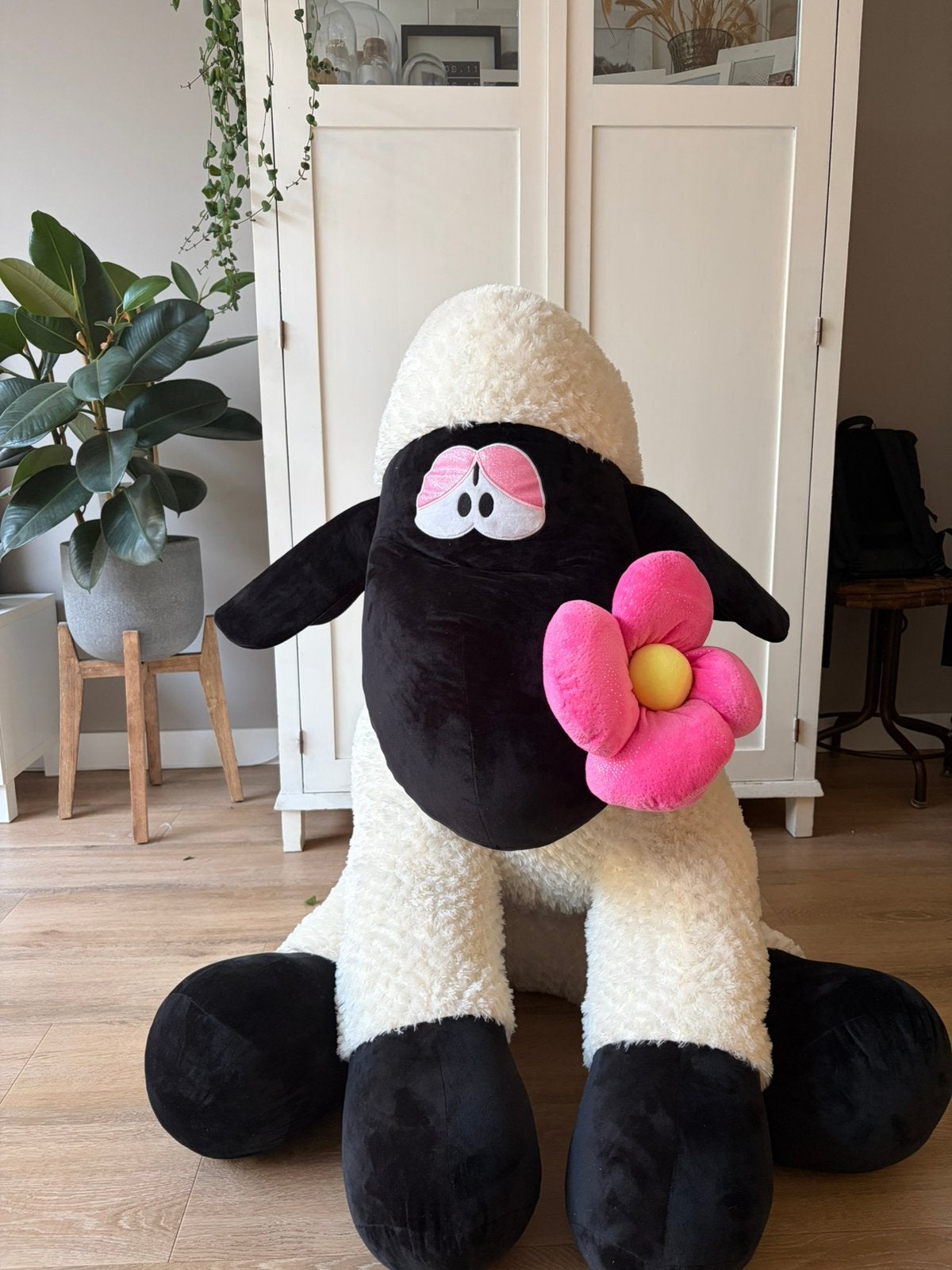 Mega knuffel XXL shaun het schaap, Ophalen, Zo goed als nieuw, Overige typen