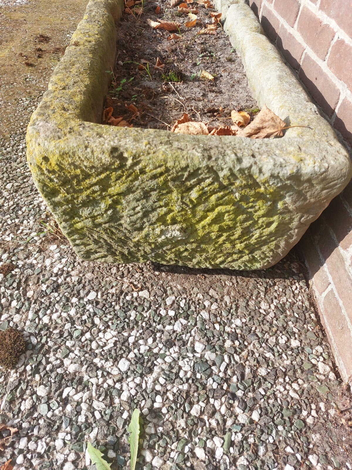 Mooie Bentheimer zandsteen trog bloembak, Tuin en Terras, Steen, Gebruikt, Minder dan 30 cm, 100 cm of meer