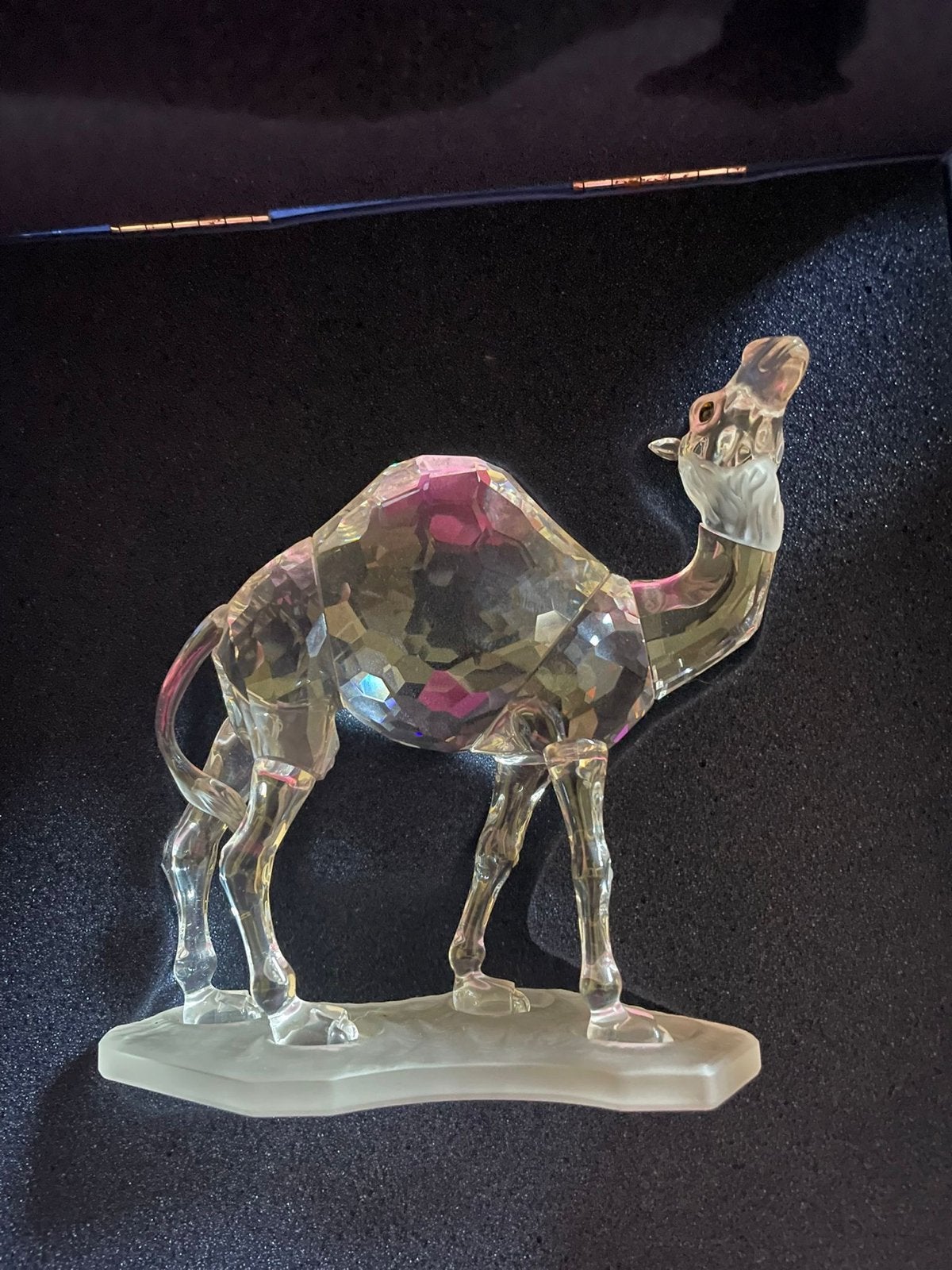 Swarovski Kameel Kristal Figuur - Elegant en Gedetailleerd, Ophalen of Verzenden, Zo goed als nieuw, Figuurtje