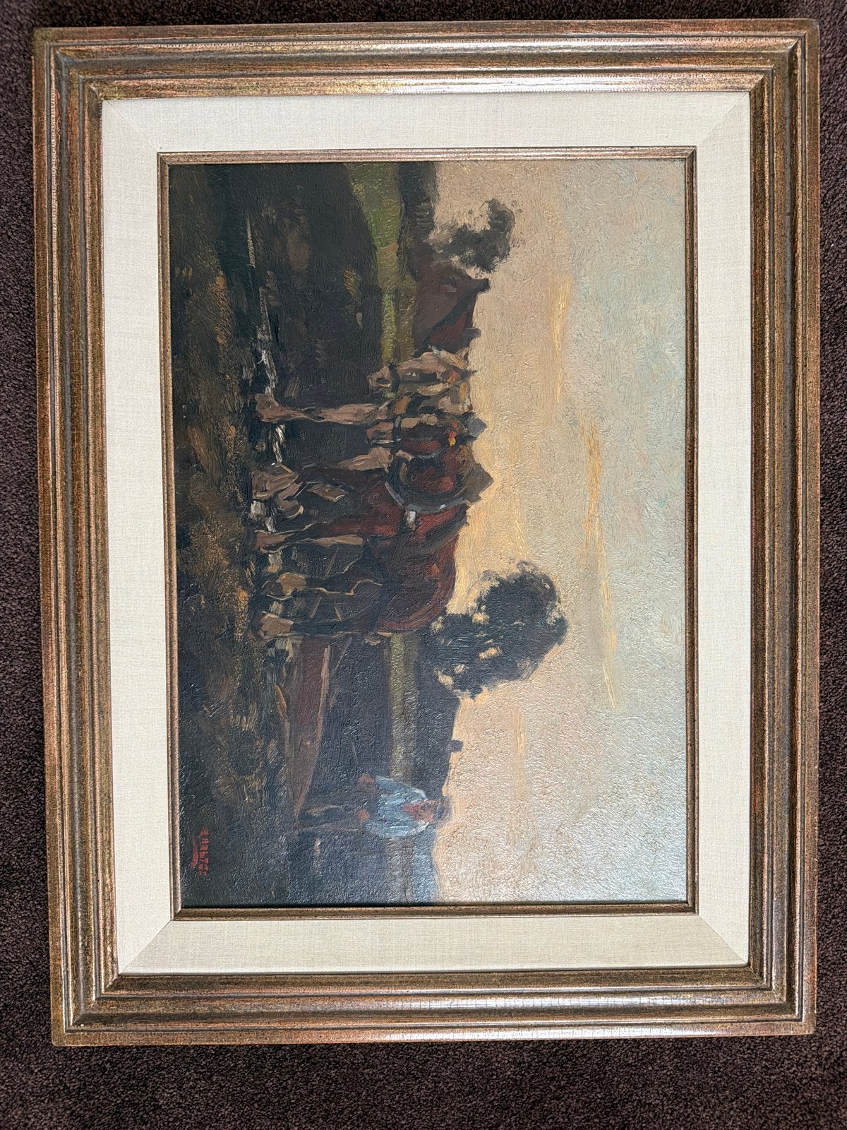schilderij van de Nederlandse Cor Noltee (1903–1967), Ophalen, Doek, Gesigneerd, Landschap