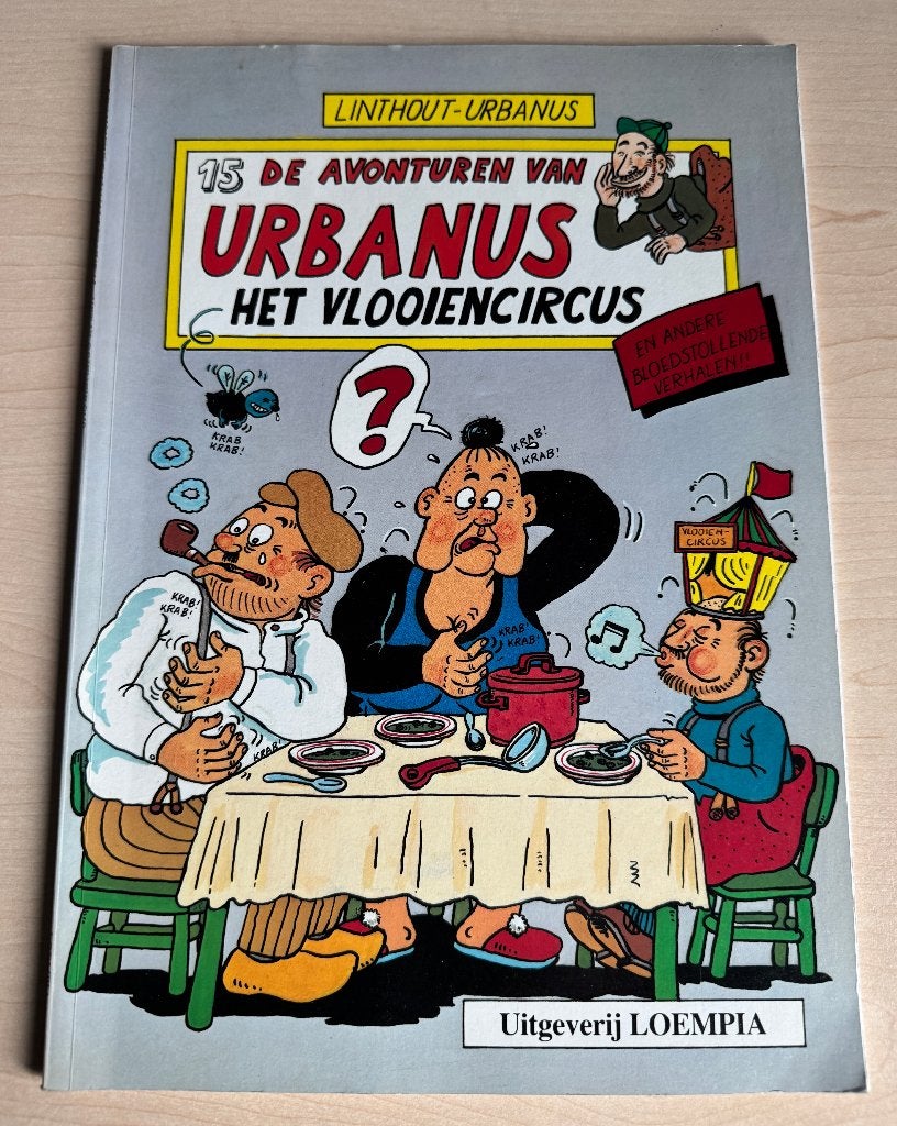 De avonturen van Urbanus Deel 15 - Het vlooiencircus 1987, Eén stripboek, Ophalen of Verzenden, Zo goed als nieuw, Linthout en Urbanus